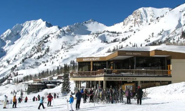 Alta Ski Area resort in Utah