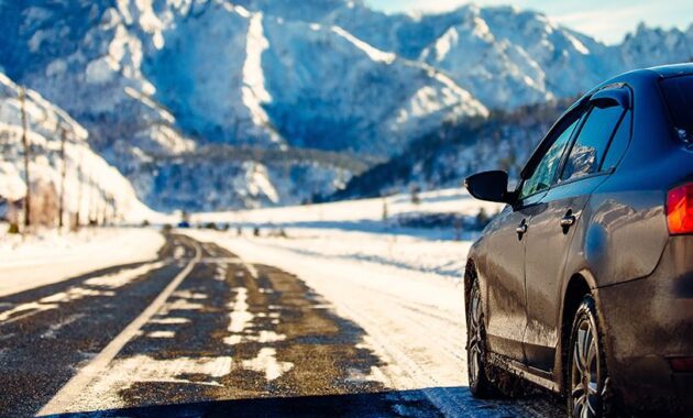 American Road Trip on Winter Vacation