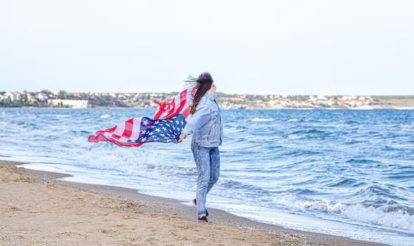 Independence Day by the Ocean