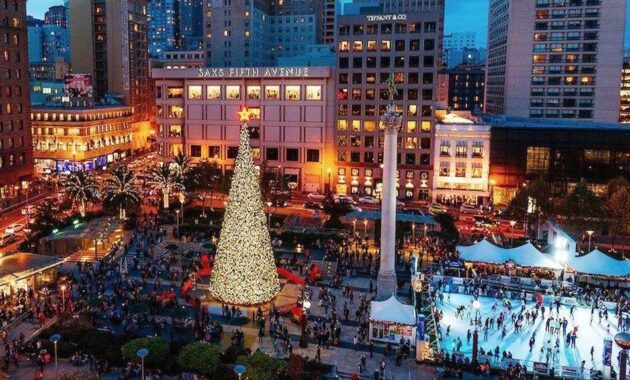 San Francisco CaliforniaBest Christmas Getaways in the US