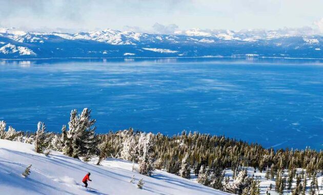 Winter Wonderland in Lake Tahoe California USA