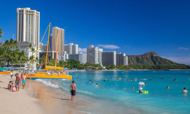 Waikiki Beach in Hawaii