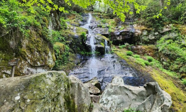 hidden waterfalls USA - Hen Wallow Falls, Great Smoky Mountains